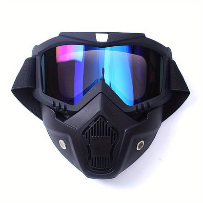 Motorcycle Camping CS Stay Protected Goggle Mask Tactical Full Face Shield