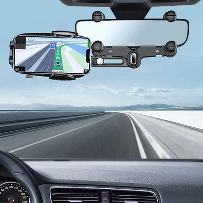 Universal Car Rearview Mirror Rotation Phone Holder