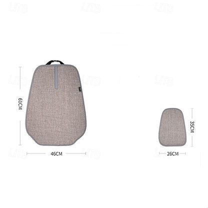 Car Universal Linen Breathable All-Season Fabric Backrest Headrest Seat Cushion Set