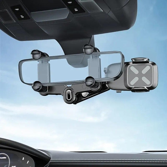 Universal Car Rearview Mirror Rotation Phone Holder
