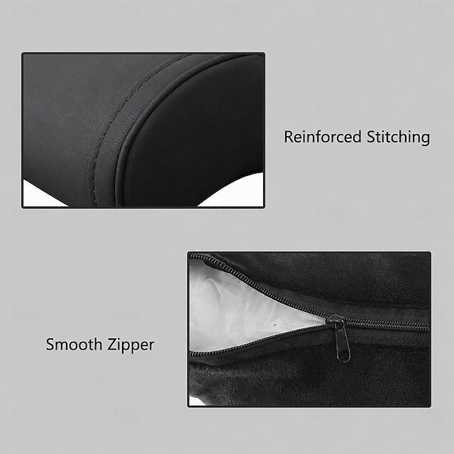 Genuine Leather Hanging Car Seat Pillow Neck Support Headres