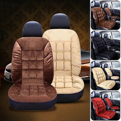 Car Winter Thicked Plush Quilting Plaid Soft Comfortable Warm Cushion