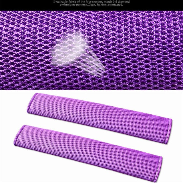 2Pcs Breathable Car Safety Belt Shoulder Pads Protective Strap Pad