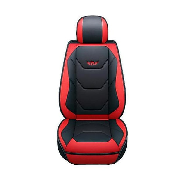 Universal 5D PU Leather Front Car Seat Cushion Mat Waterproof Breathable Protector