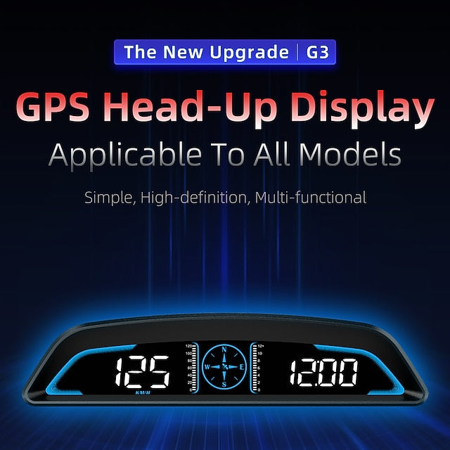 Car Digital GPS Head-up Display Speedometer Universal Headset  5.5 Inch