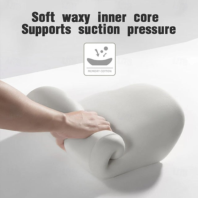 2 PCS Car Headrest Lumbar Support Memory Foam Neck Backrest Cushion
