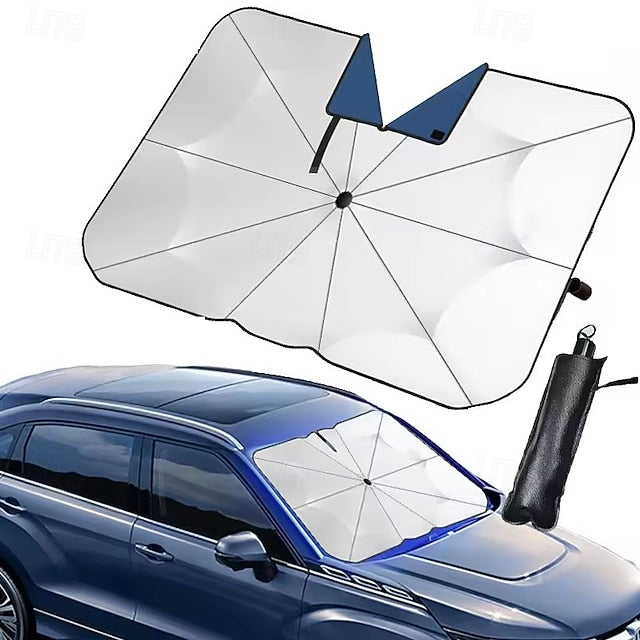Car Windshield Sun Shade Umbrella Foldable Front Window Sunshade