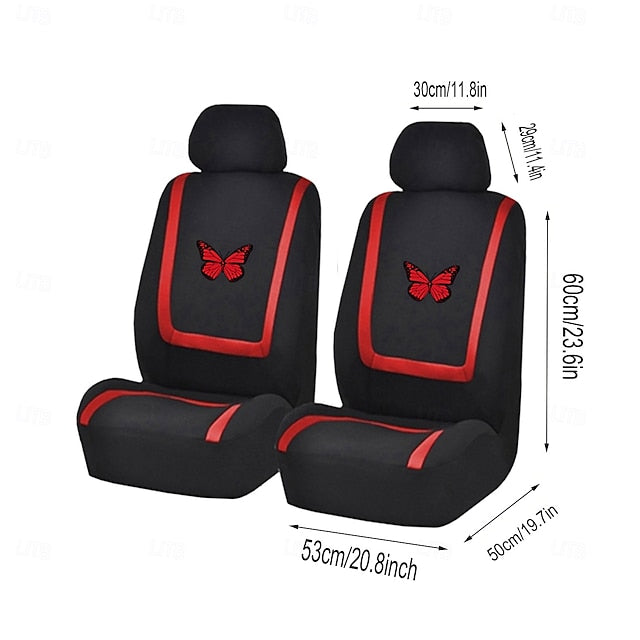 2 Pcs/Set Universal Car Seat Front Set Breathable Seat Protectors