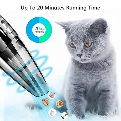 Portable Handheld Rechargeable Wireless Quick Charge Car Vacuum Cleaner