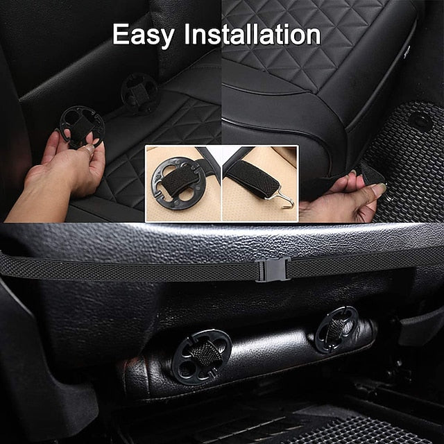 Car Luxury PU Leather Universal Seat Protector Front Seat Bottom Cushion
