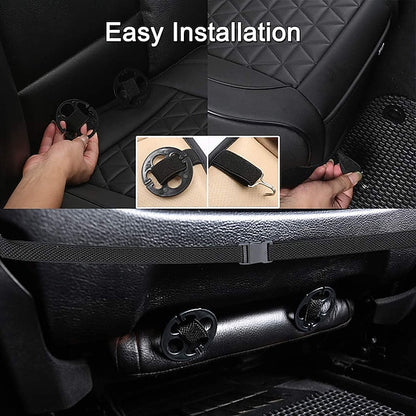 Car Luxury PU Leather Universal Seat Protector Front Seat Bottom Cushion