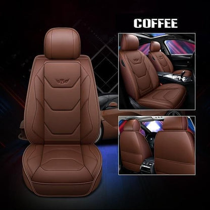 Universal 5D PU Leather Front Car Seat Cushion Mat Waterproof Breathable Protector