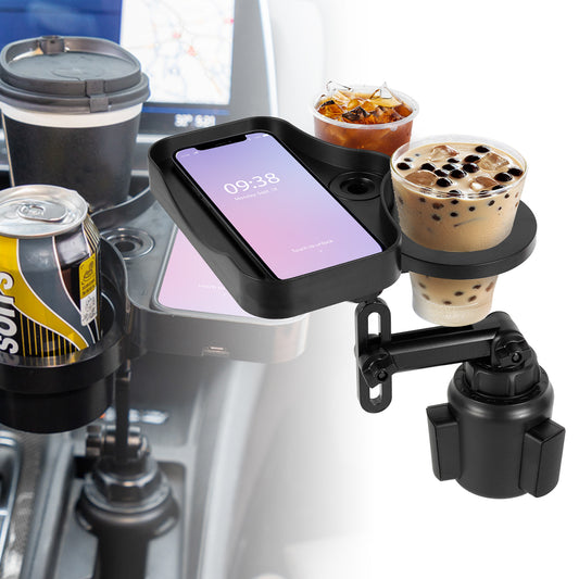 Car Adjustable Cup Holder DIY Attachable Tray Organizer