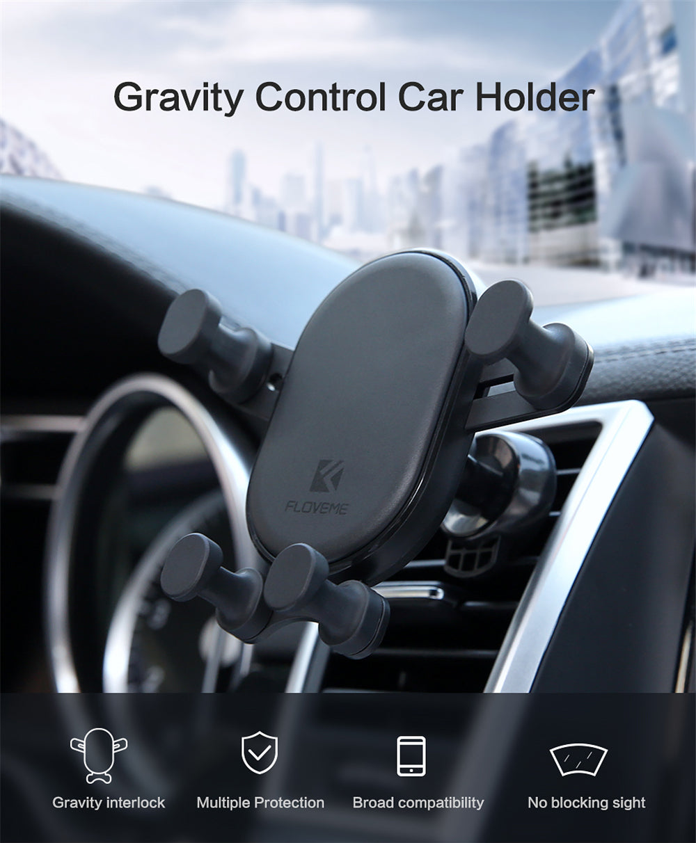 Car Phone Holder Gravity Rotation Air Vent Mount