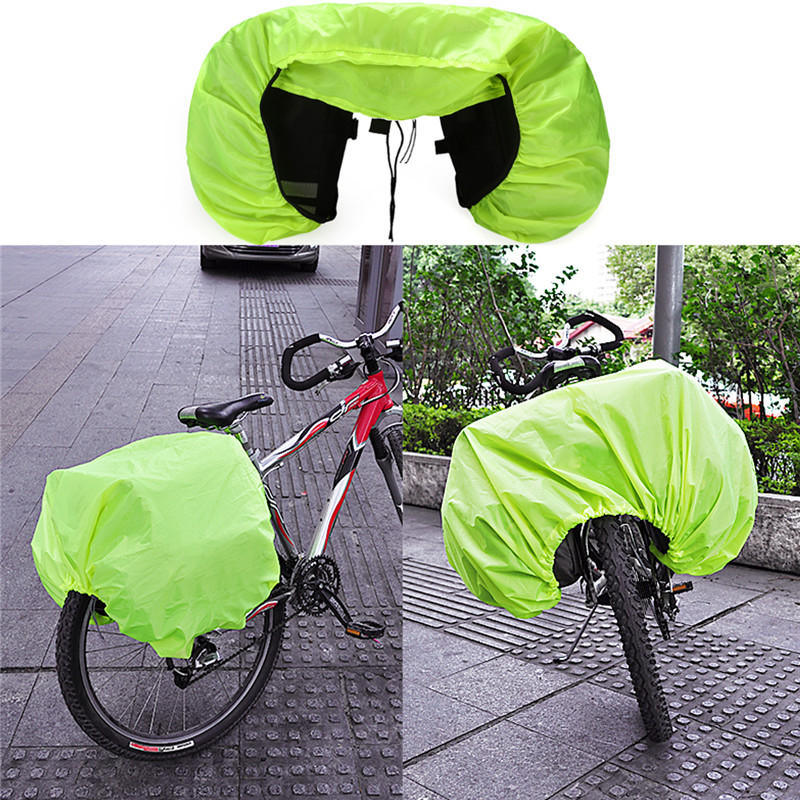 Waterproof Rain Cover Coat Cycling Motorcycle Rear Seat Carrier Rack