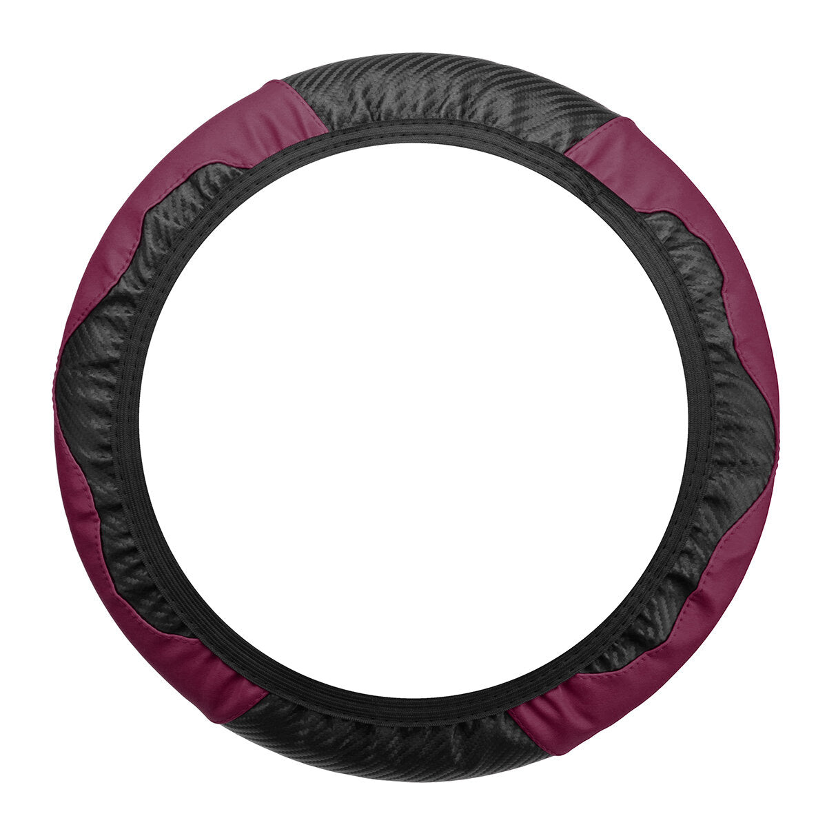 Car Carbon Fiber Steering Wheel Cover Anti-slip Protector