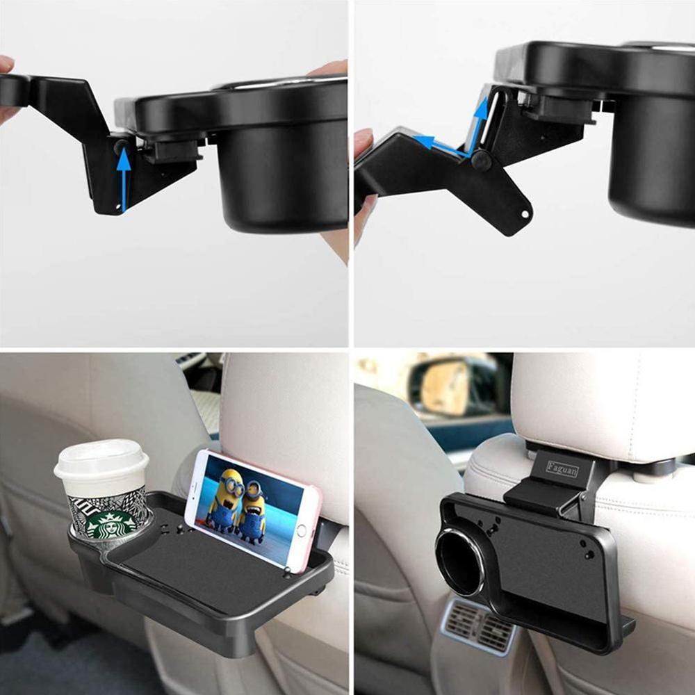 Car Drink Tray Holder Universal Back Seat Cup Table Organizers