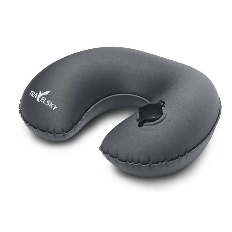 Car Travel Inflatable U Shape Neck Car Headrest Pillow Cushion