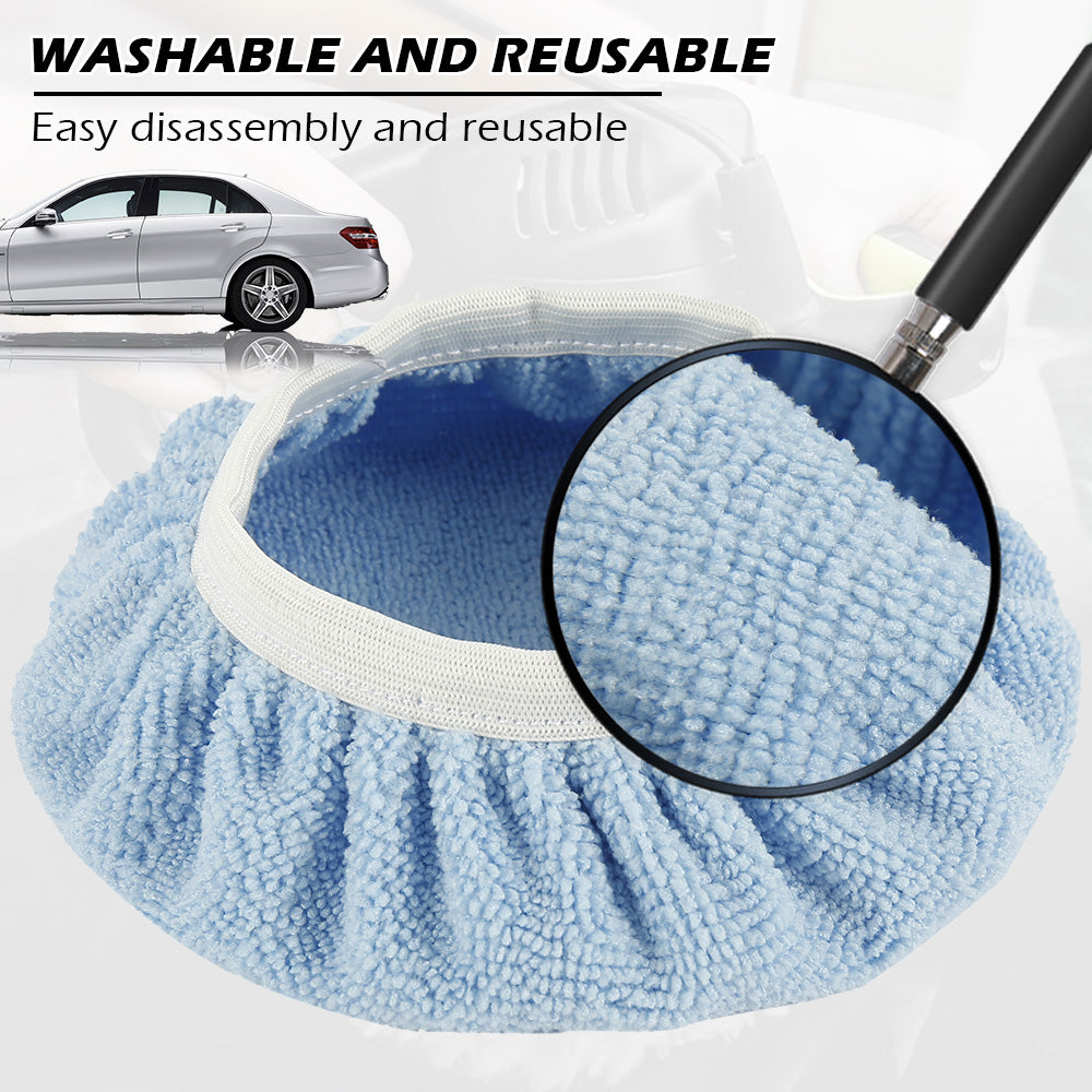 Car Microfiber Polisher Bonnets Polishing Pads Wax Wash Buffer 10 Pcs
