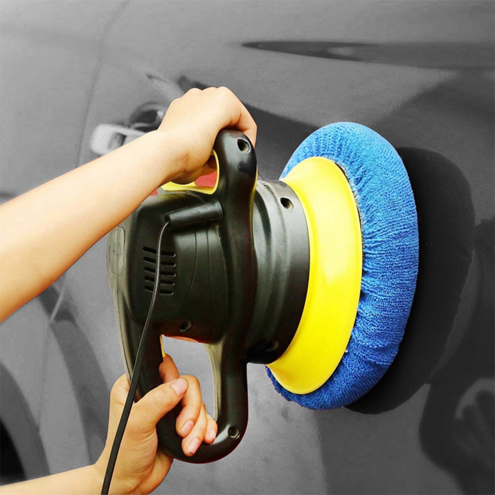 Car Microfiber Polisher Bonnets Polishing Pads Wax Wash Buffer 10 Pcs