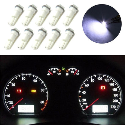 Car Super Light Optional Color Durable Wedge Dashboard LED Bulbs 10 Pcs