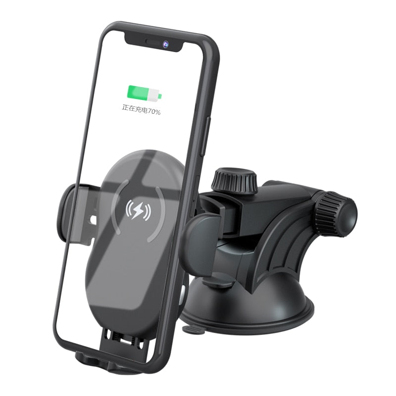 Car Bracket Wireless Charger Auto-sensing Stand Holder For IPhone Samsung