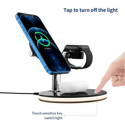 3 in 1 Wireless Charger Station Lamp for iPhone 12 Series