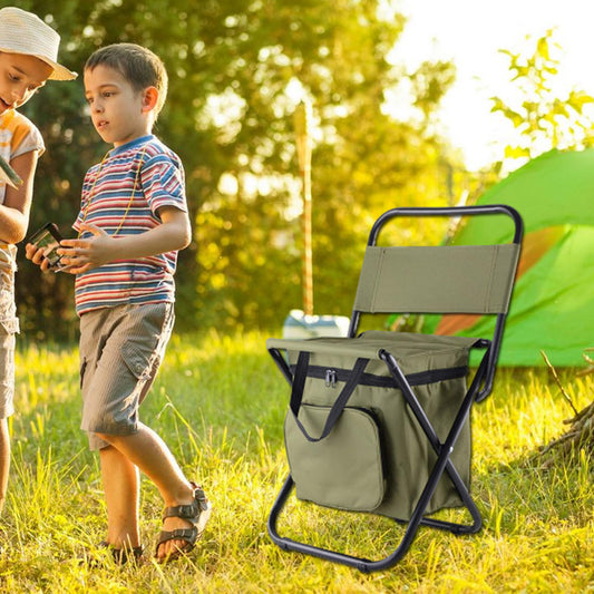 Folding Outdoor Camping Fishing Insulated Bag Chair