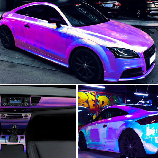 Holographic Rainbow Chrome Car Stickers Laser Plating Vinyl Film