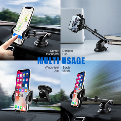 Silicone Pad Gravity Car Phone Holder Stand Universal Dashboard Windshield Mount