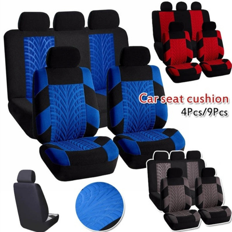 Car Seat Cover Tire Imprint Indentation Design 4 Pcs/9 Pcs