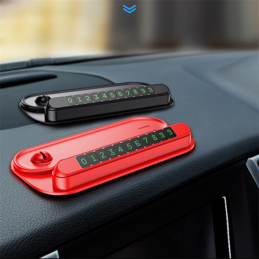 Car Dashboard Multi-functional Silicone Temporary Parking Phone Holder