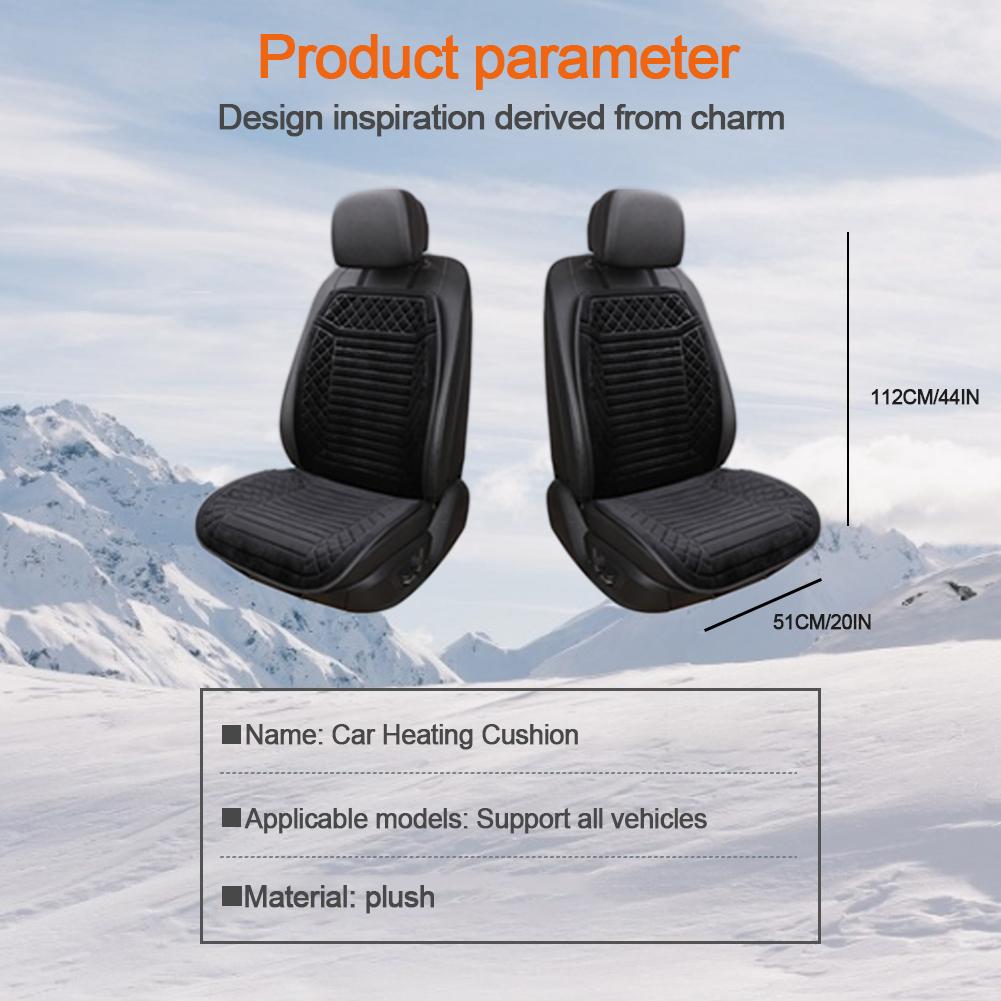 Car Heated Seat Cushion  Protective Cover Heating Pad 12V