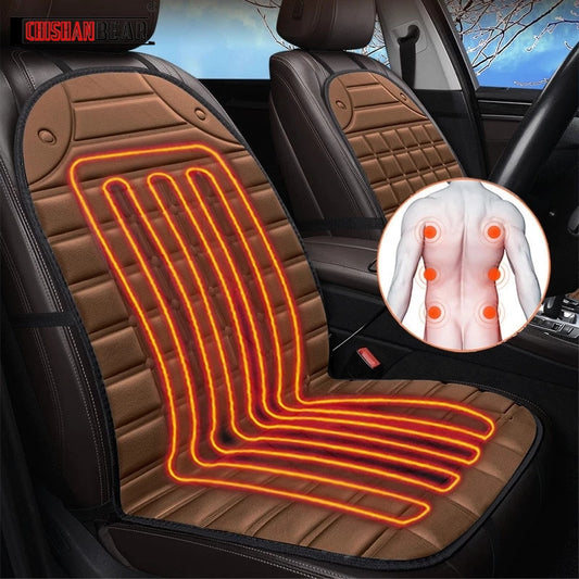 Car Heated Seat Cushion Seat Heater Warmer Household Cushion 12V