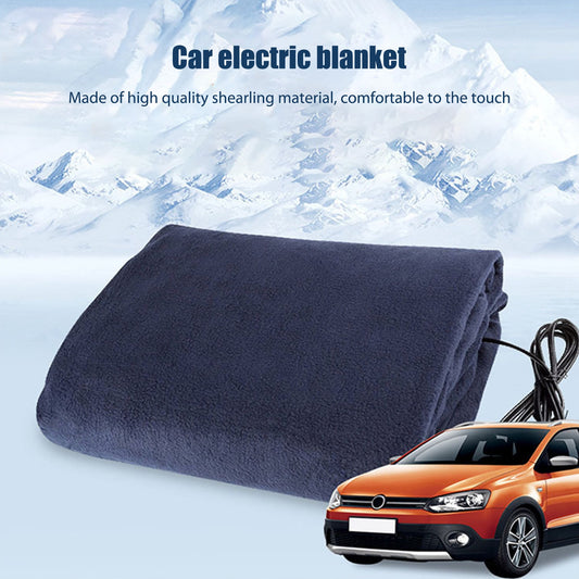 Travel Throw Fleece Electric Throw 2 Heat Levels Cozy Heated 12V Cushion
