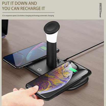 Wireless Charging Lamp Charger Stand Station for iPhone Apple Watch Airpods