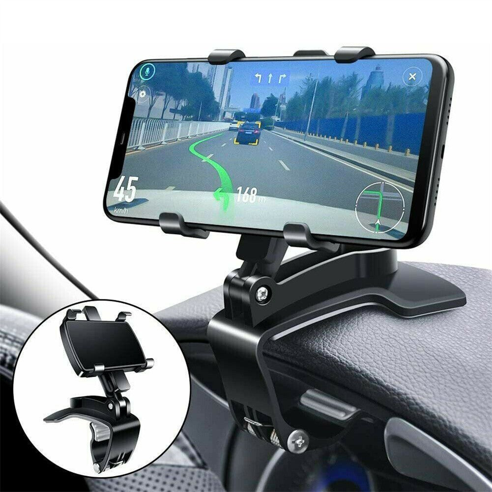 Universal 360 Rotation Car Rear View Mirror Mount Stand Phone Holder