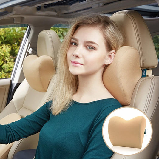 Car Headrest Neck Pillow Memory Foam Cotton Soft Seat 2pcs /1pc
