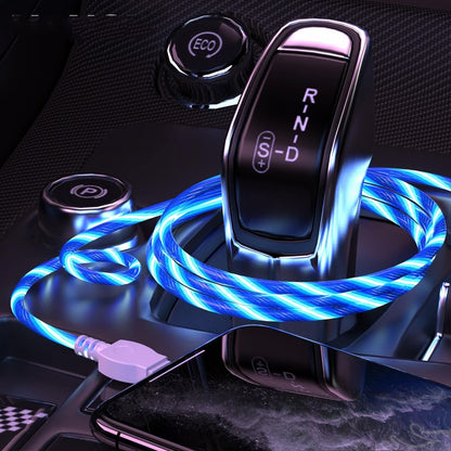 Car Mobile Phone  Wire Cord Lead LED USB Fast Charge Cable For iPhone