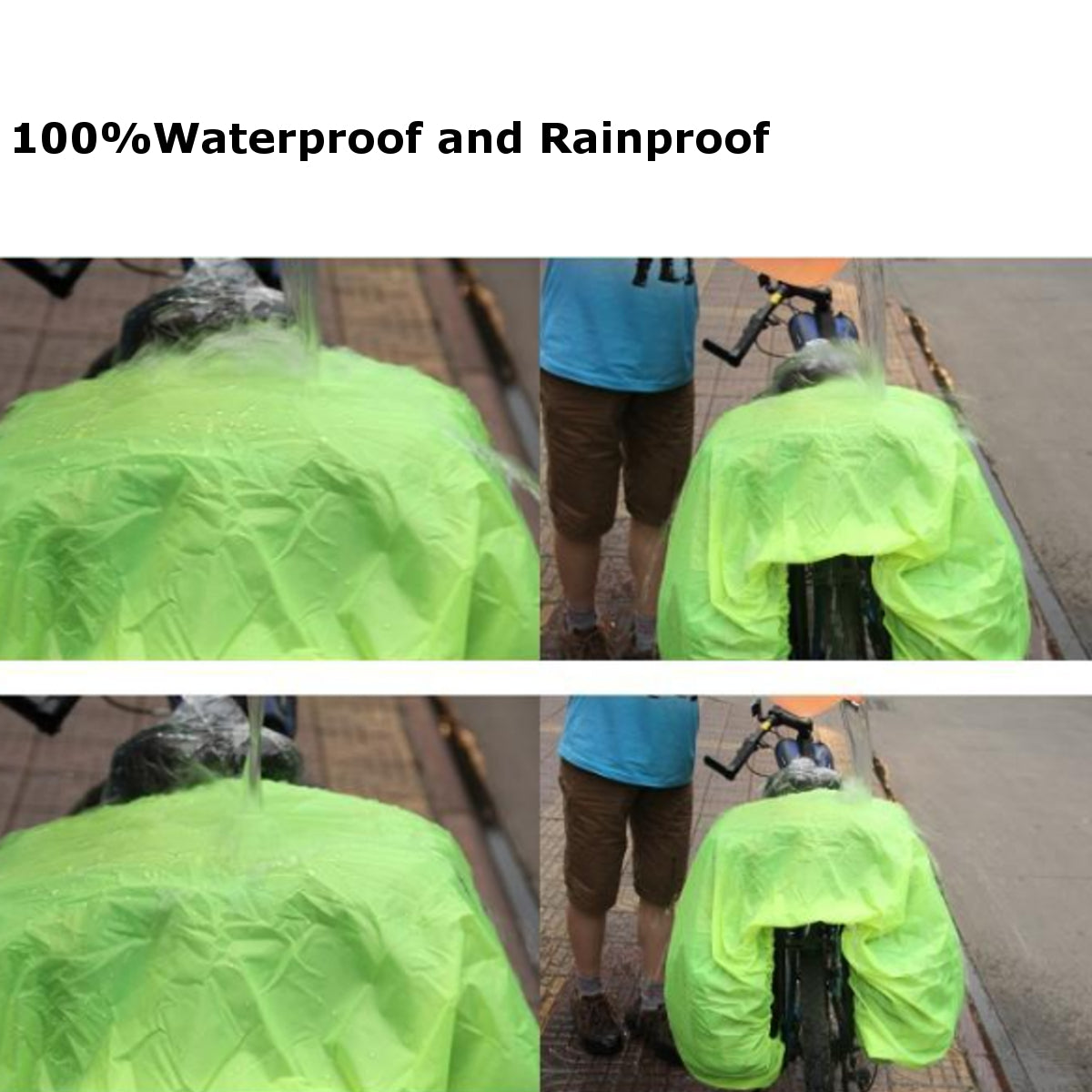 Waterproof Rain Cover Coat Cycling Motorcycle Rear Seat Carrier Rack