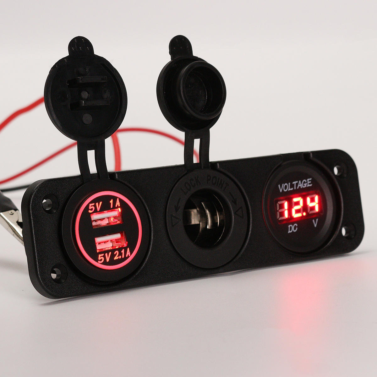 DC 12V Dual Usb Car Cigarette Charger