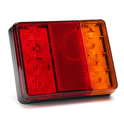 Car Truck LED Rear Tail Brake Lights Warning Turn Signal Lamp 12V 8 LED 2PCS