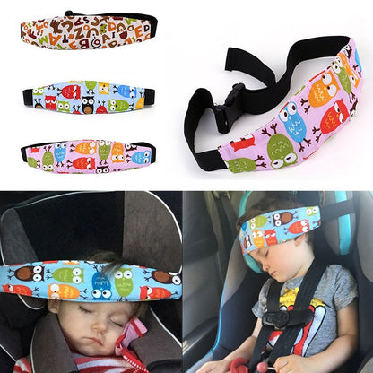 Car Safety Seat Baby Kids Sleep Nap Head Support Rest Fasten Safety Belt