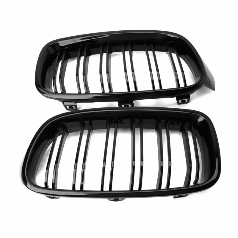 Car Styling Front Grille Kidney 1Pair Gloss Black For BMW F30 F31 F35 2012-2017