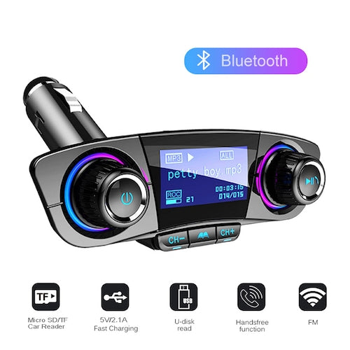 Auto Car Mp3 Player Bluetooth FM Transmitter  LCD Display