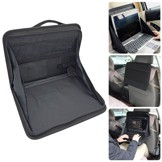 Car Back Seat Storage Table Laptop Food Tray Cup Holder Organizer