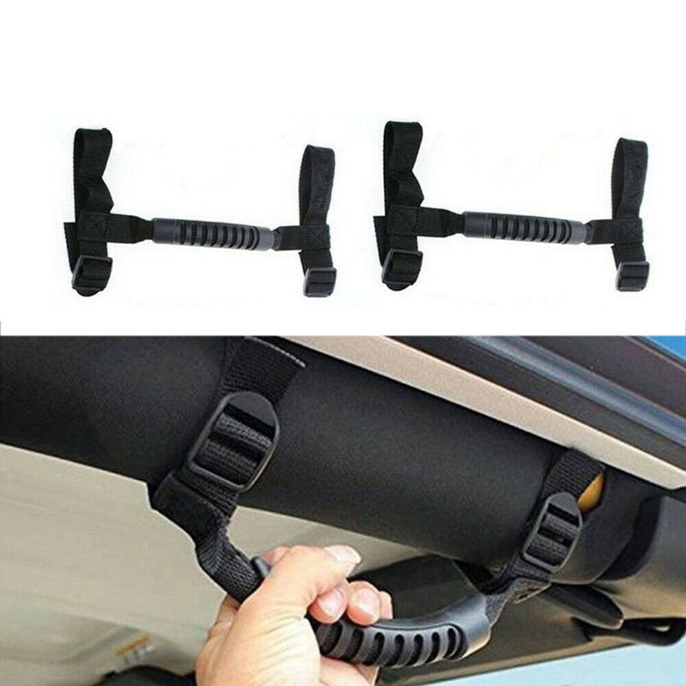 Car Grab Handle Roll Belt Grips For Jeep Wrangler 1987-2016