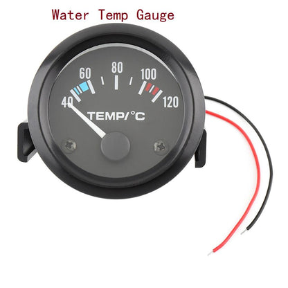Car Gauge Volt Ammeter Oil Water Pressure Voltmeter Temp 2" 52MM 12V