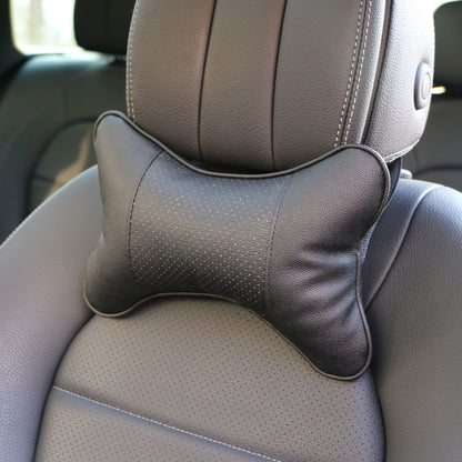Car Safety Neck Pillow Headrest Cushion Hole-digging Design 2 PCS