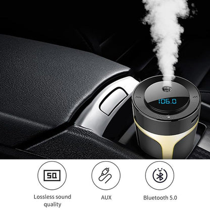 Car Ultrasonic Diffuser Humidifier FM Bluetooth Receiver MP3 Player